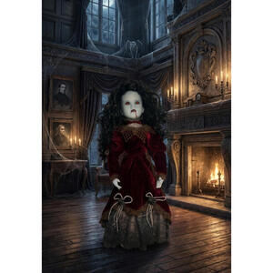 Countess Seraphina - OOAK Scary Creepy Doll 18" Hand Painted Horror Haunting Art